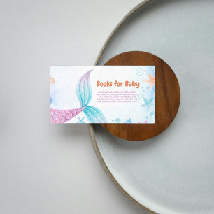 Carte D'accompagnement Sous la mer Baby shower sirène Demande de réservat