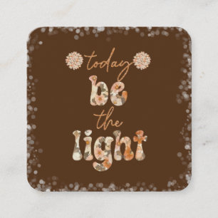 Carte D'accompagnement Soyez la Lumière