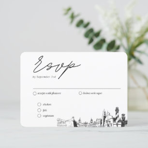 Carte D'accompagnement St Augustine Mariage traditionnel RSVP options de 