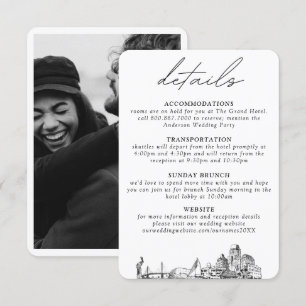 Carte D'accompagnement St. Petersburg Wedding Small Vertical Details