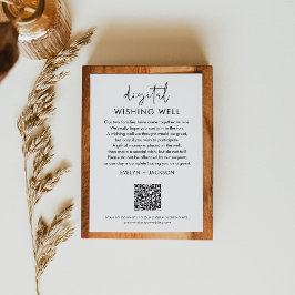 Carte D'accompagnement STELLA Wishing well QR Code Mariage