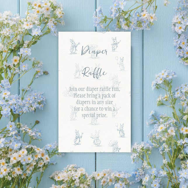 Carte D'accompagnement Storybook Little Bunny Peter Diaper Raffle (Créateur téléchargé)