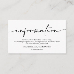 Carte D'accompagnement Stylo à encre noire minimaliste Décontracté, détai