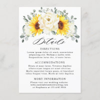 Sunflower Ivory Peony Eucalyptus Détails du Mariag