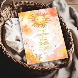 Carte D'accompagnement Sunshine Genre Neutre Boho Sun Diapper Raffle