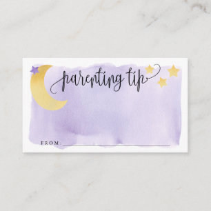 Carte D'accompagnement Sur la Lune, Pot à Pourboire de Conseil de Parenta
