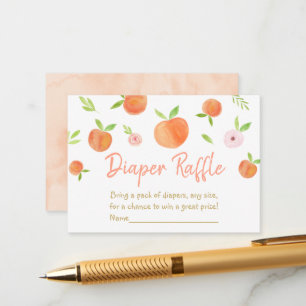 Carte D'accompagnement Sweet As A Peach Baby shower Demande de réservatio