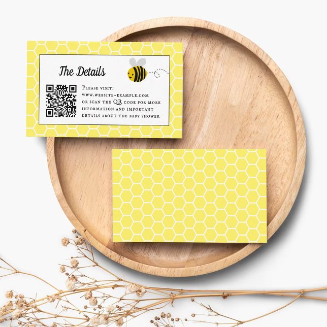 Carte D'accompagnement Sweet Little Honey Bee Baby shower Détails (Créateur téléchargé)