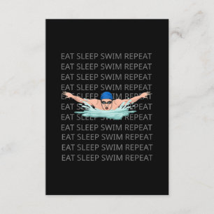 Carte D'accompagnement Swimmer Love Funny Swimming Sport Boy