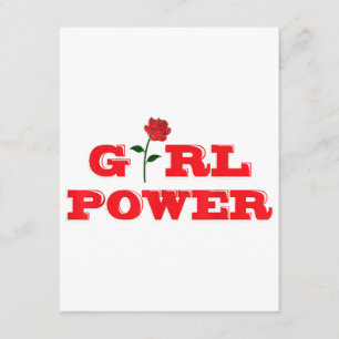 Carte D'accompagnement T-shirt Girl Power - Femmes féministes fantastique