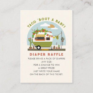 Carte D'accompagnement Taco Bout Un Bébé Neutre Bébé Déchets Raffle