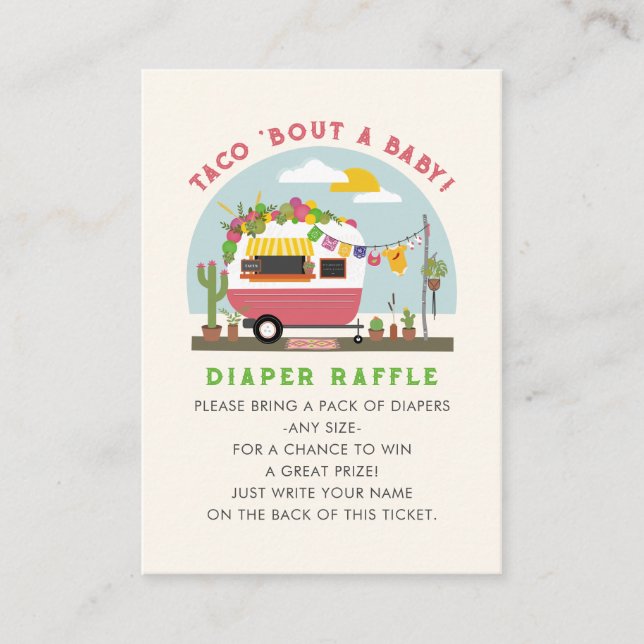 Carte D'accompagnement Taco Bout Une Petite Fille Bébé Bébé Déchets Raffl (Devant)