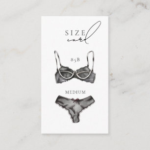 Carte D'accompagnement Taille de la Fête des mariées Lingerie moderne