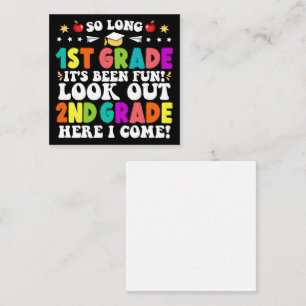 Carte D'accompagnement Tant de 1ère année, ça a été amusant regarder en 2