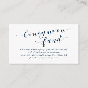 Carte D'accompagnement Tapis bleu marine moderne, Fonds pour lune de miel