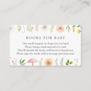 Carte D'accompagnement Tea Time Whimsical Fleur sauvage Livres pour bébé