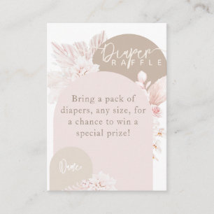 Carte D'accompagnement Teddy Bear Moderne Boho Girl Baby shower couche