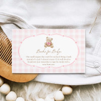 Teddy Bear Pink En vichy Livres pour bébé