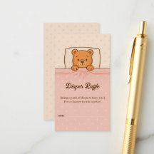 Teddy Sleepy Ours Clair Pink Diaper Ticket