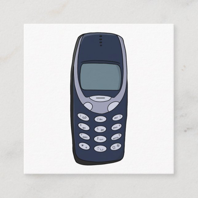 Carte D'accompagnement Téléphone cellulaire vintage (Devant)