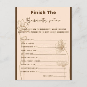 Carte D'accompagnement Terminer le jeu de la fête de la peine de la Bache