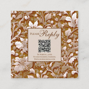 Carte D'accompagnement Terracotta Burnt Orange Boho botanique moderne