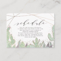 Terrarium & Succulents Calendrier des Mariages géo