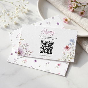 Carte D'accompagnement Thé à la tasse élégante aquarelle violette