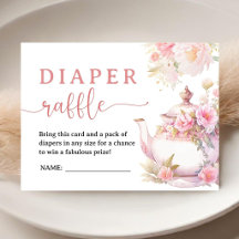 Thé pour deux Baby Shower Tea Party Tirage au sort