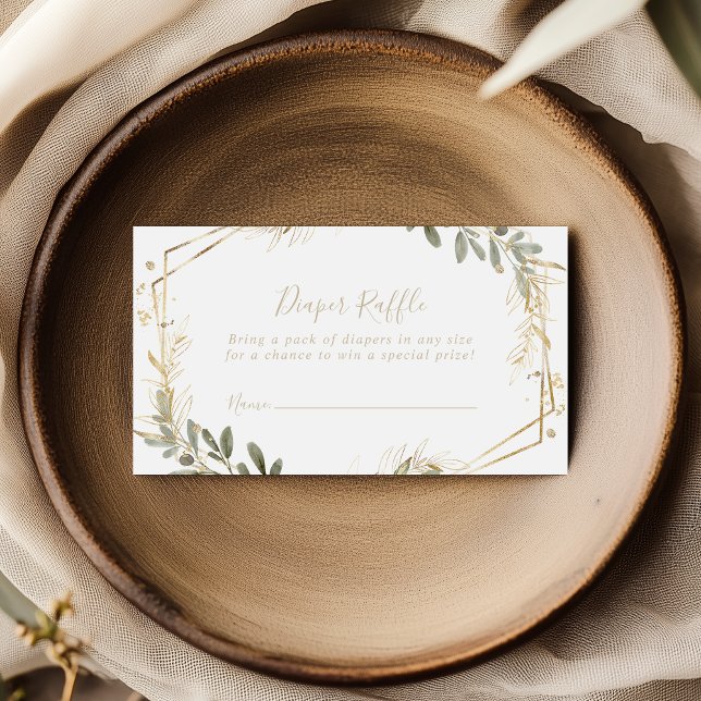 Carte D'accompagnement Ticket Comptoir à rabat à couche d'or géométrique (Créateur téléchargé)