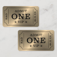 Ticket d'admission de la fête moderne - Or