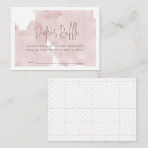 Carte D'accompagnement Ticket de Baby shower de couche de ciel rose