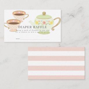 Carte D'accompagnement Ticket de Baby shower de salade de thé