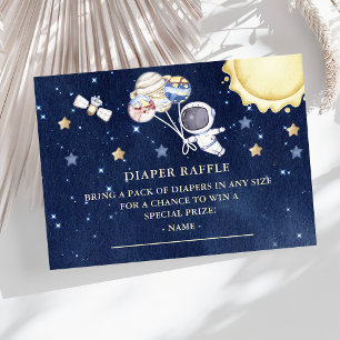 Carte D'accompagnement Ticket de Baby shower Déchets de l'espace extra-at
