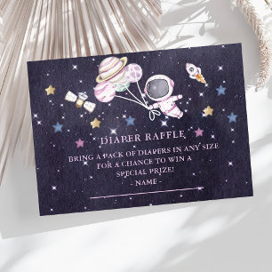 Carte D'accompagnement Ticket de Baby shower Déchets de l'espace extra-at