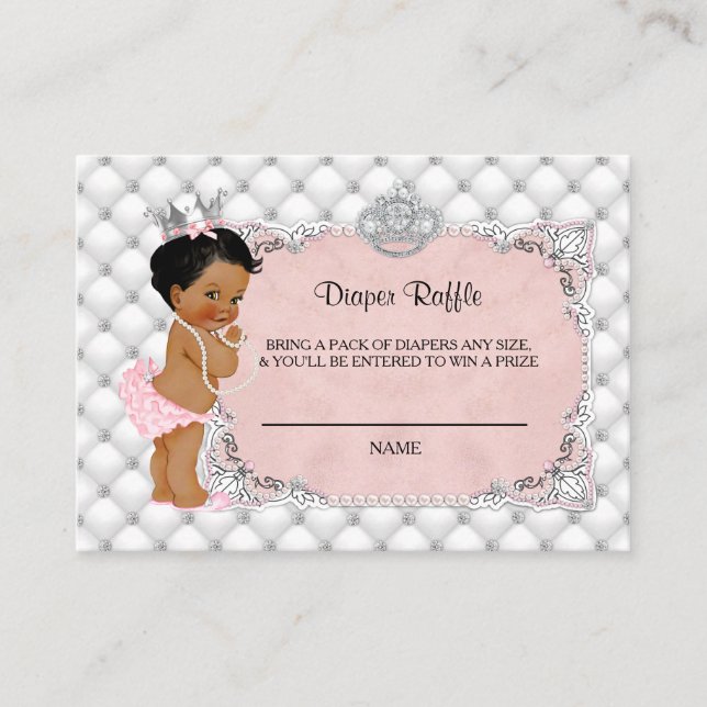 Carte D'accompagnement Ticket de carreaux de glam Princess Ethnic (Devant)