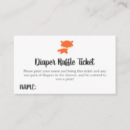 Carte D'accompagnement Ticket de rabat de couche de Baby shower de bois