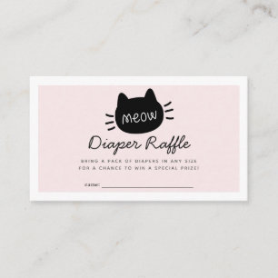 Carte D'accompagnement Ticket de tirage au sort de couche pour Baby Showe