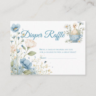 Carte D'accompagnement Ticket de tombola de couche Blue Silly Goose