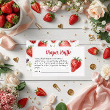 Ticket de tombola de couche pour Baby Shower aux f