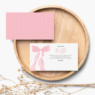 Carte D'accompagnement Ticket de tombola de couche pour Baby Shower avec 