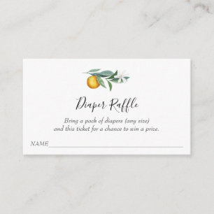 Carte D'accompagnement Ticket de tombola de couche pour Baby Shower Littl