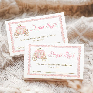Carte D'accompagnement Ticket de tombola de couche pour bébé fille automn