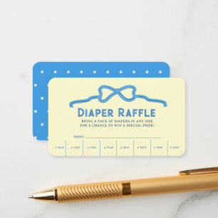 Carte D'accompagnement Ticket de tombola de couche pour bébé Shower Baby 