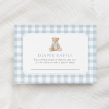 Ticket de tombola de couche pour ours en peluche à