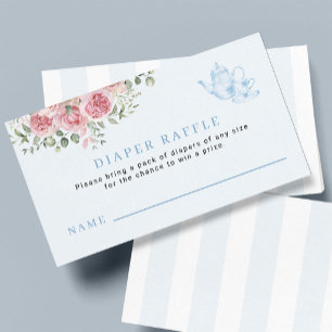 Carte D'accompagnement Ticket de tombola de couche pour une baby shower s