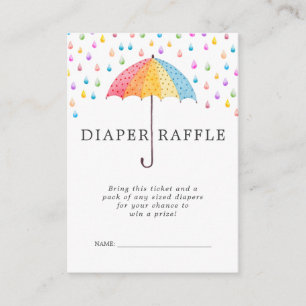 Carte D'accompagnement Ticket de tombola de couches pour Baby Shower   Ba