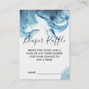 Carte D'accompagnement Ticket de tombola de couches pour Baby Shower   Ba