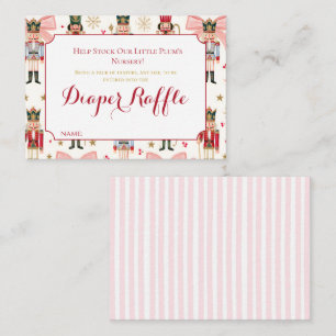 Carte D'accompagnement Ticket de tombola de couches pour Baby Shower Cass