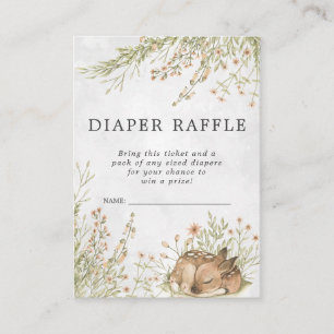 Carte D'accompagnement Ticket de tombola de couches pour Baby Shower Ce
